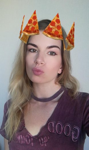 15 необычных масок для историй в Instagram: пицца