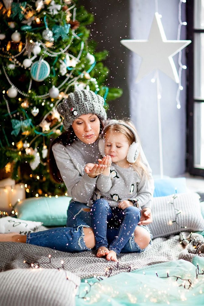 образы для новогодней фотосессии 2020 мама и дочка