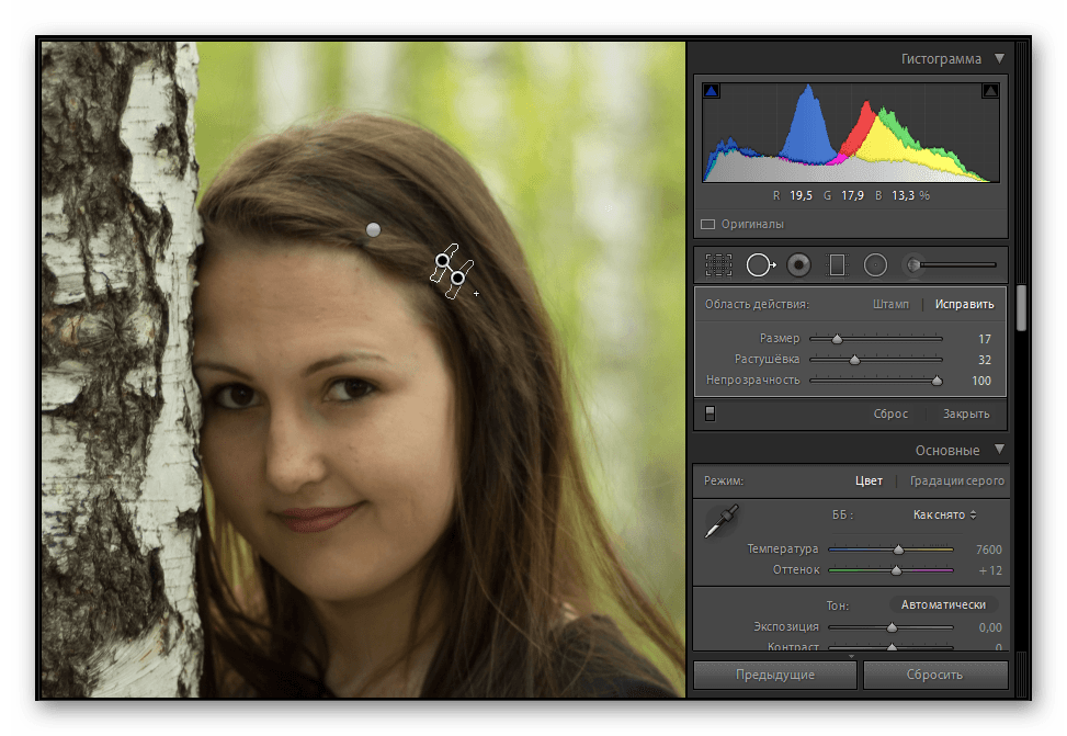 Обработка фотографии в программе Adobe Lightroom