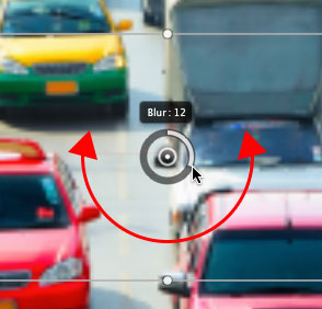 Increasing the Blur amount for the Tilt-Shift filter to 12px.