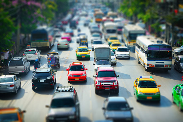 A Tilt-Shift blur effect created in Photoshop CS6.