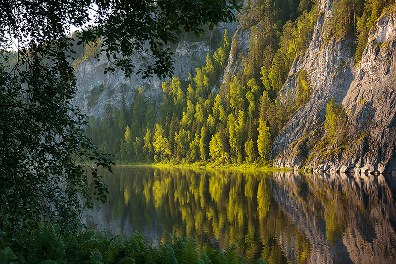 Зеленый шум. Все оттенки зелени на одной из самой красивой реке Урала.