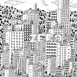Monsieur Zéro, City 2, Drawing