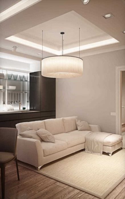 вариант использования светового дизайна в ярком стиле дома